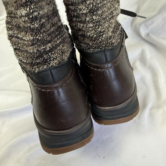 Merrell Eventyr Peak Black Leather Tall Zip Waterproof Tall Winter Boots Size 9 - Picture 6 of 12